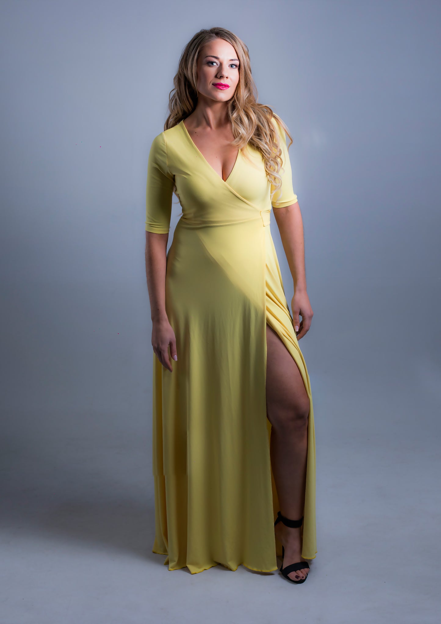 Wrap Dress Yellow