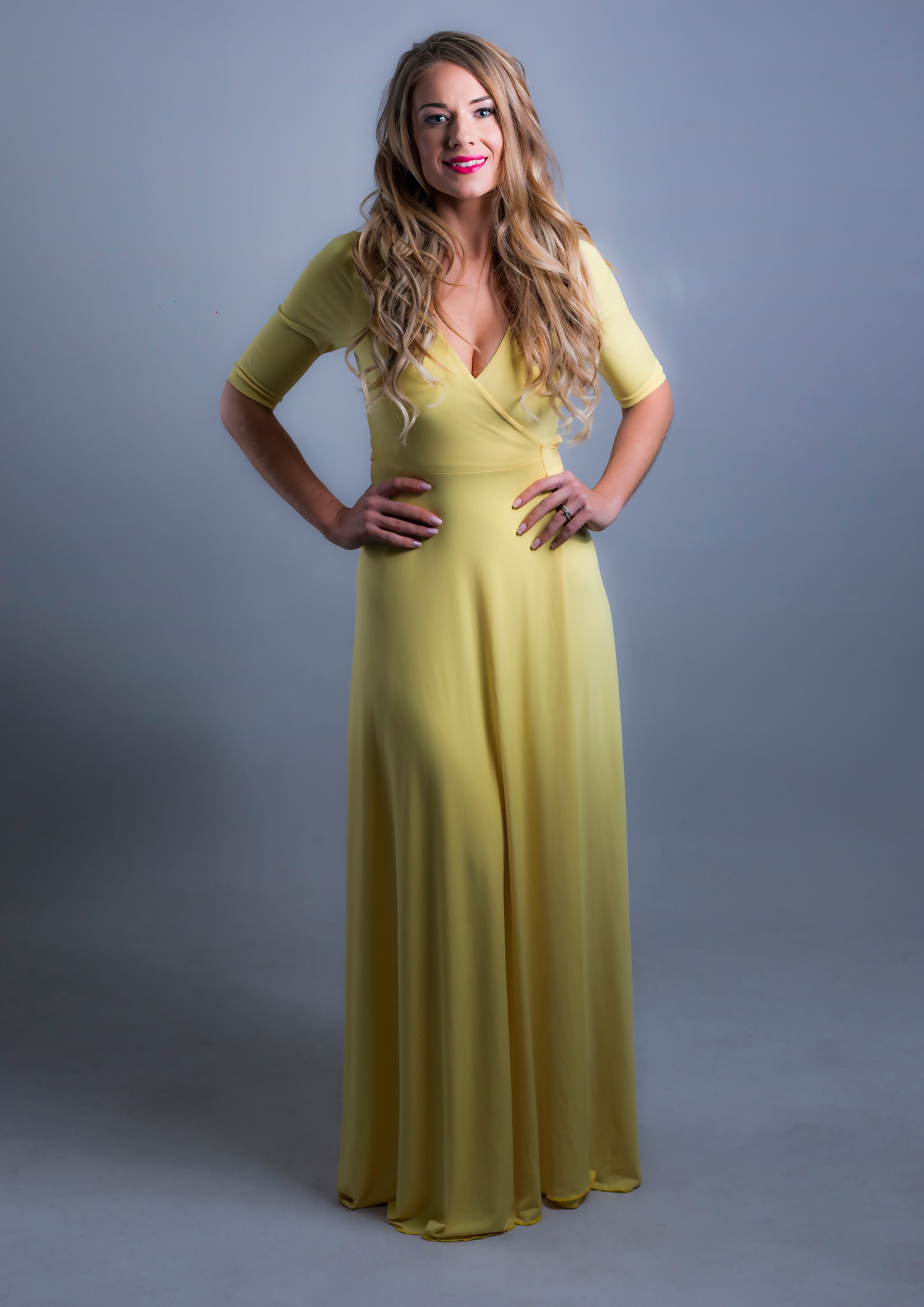 Wrap Dress Yellow