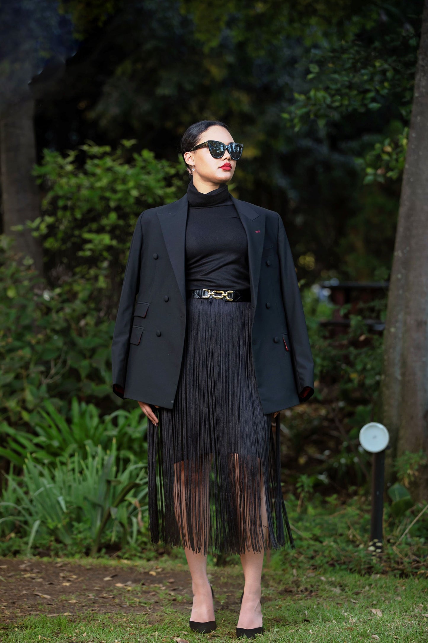 Tassle Midi Skirt