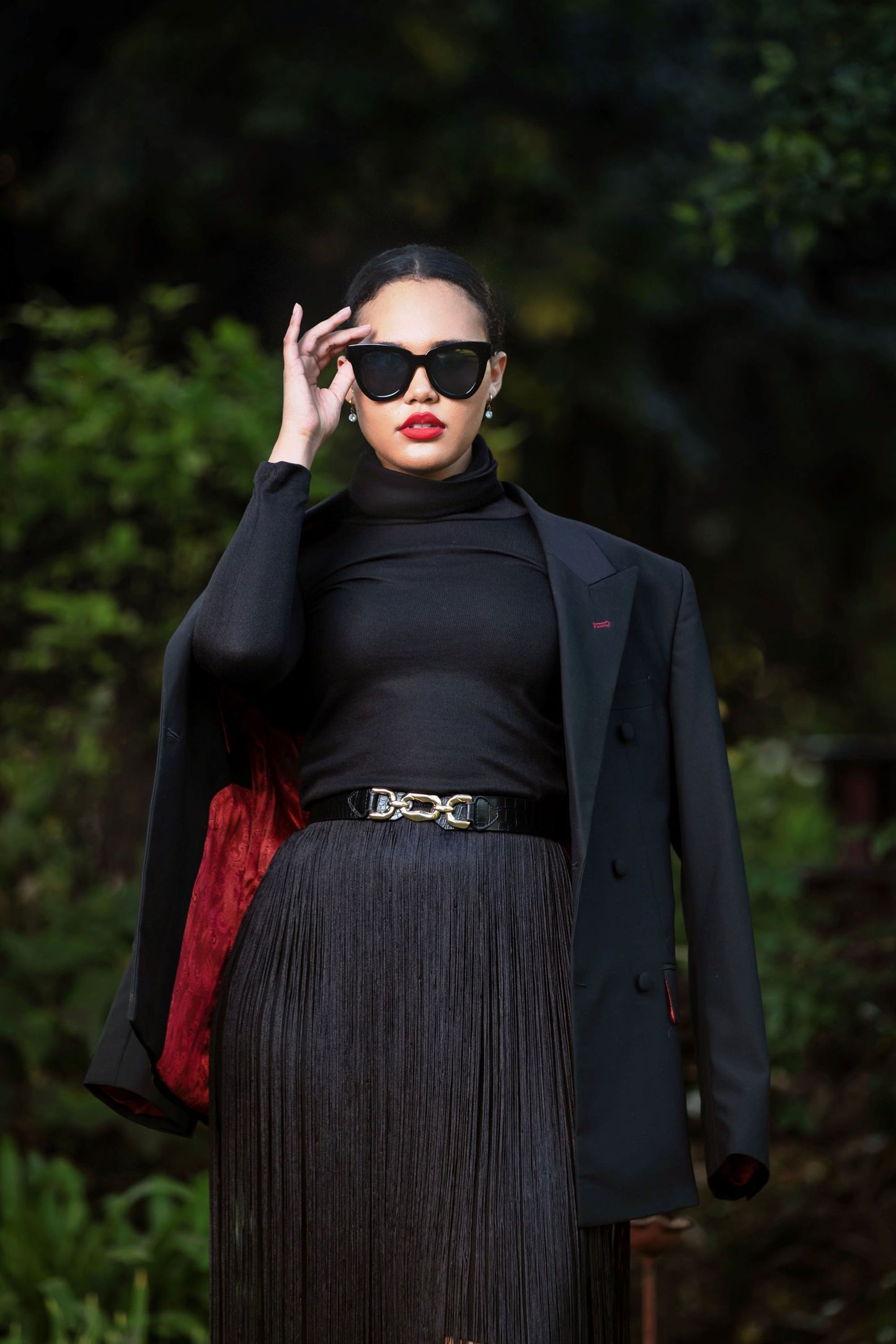 Tassle Midi Skirt