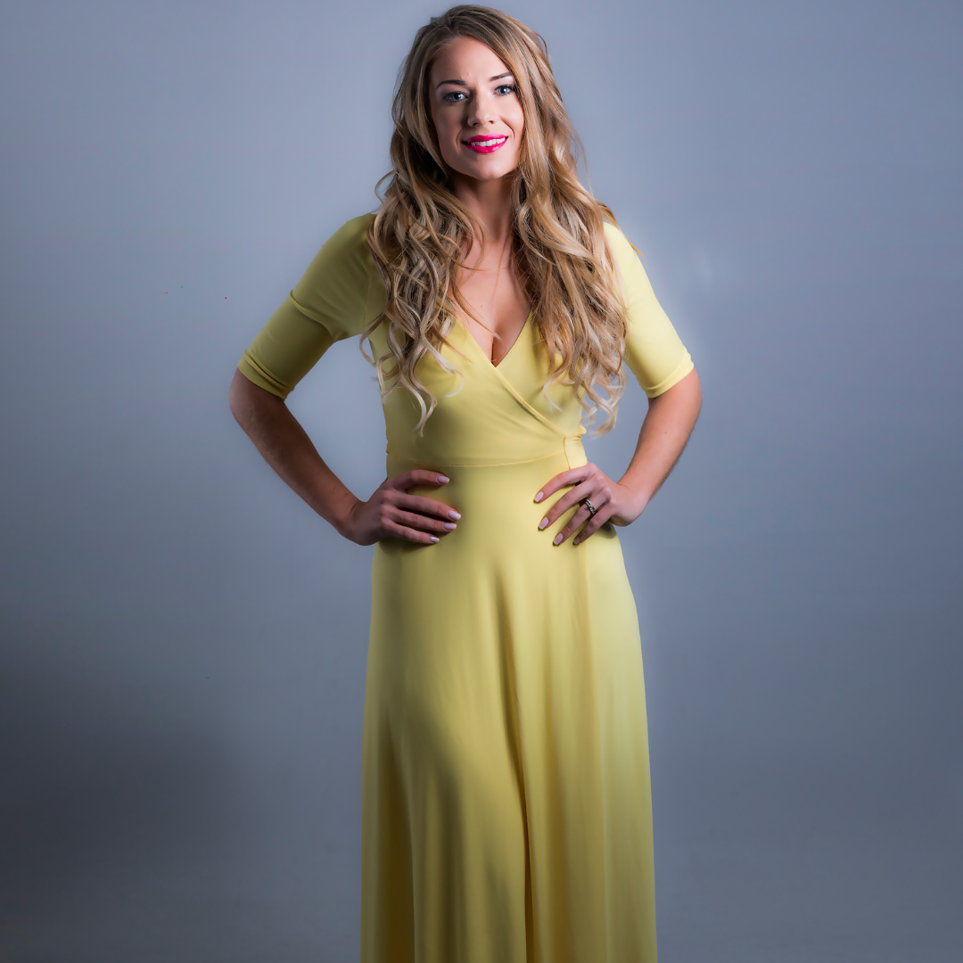 Wrap Dress Yellow
