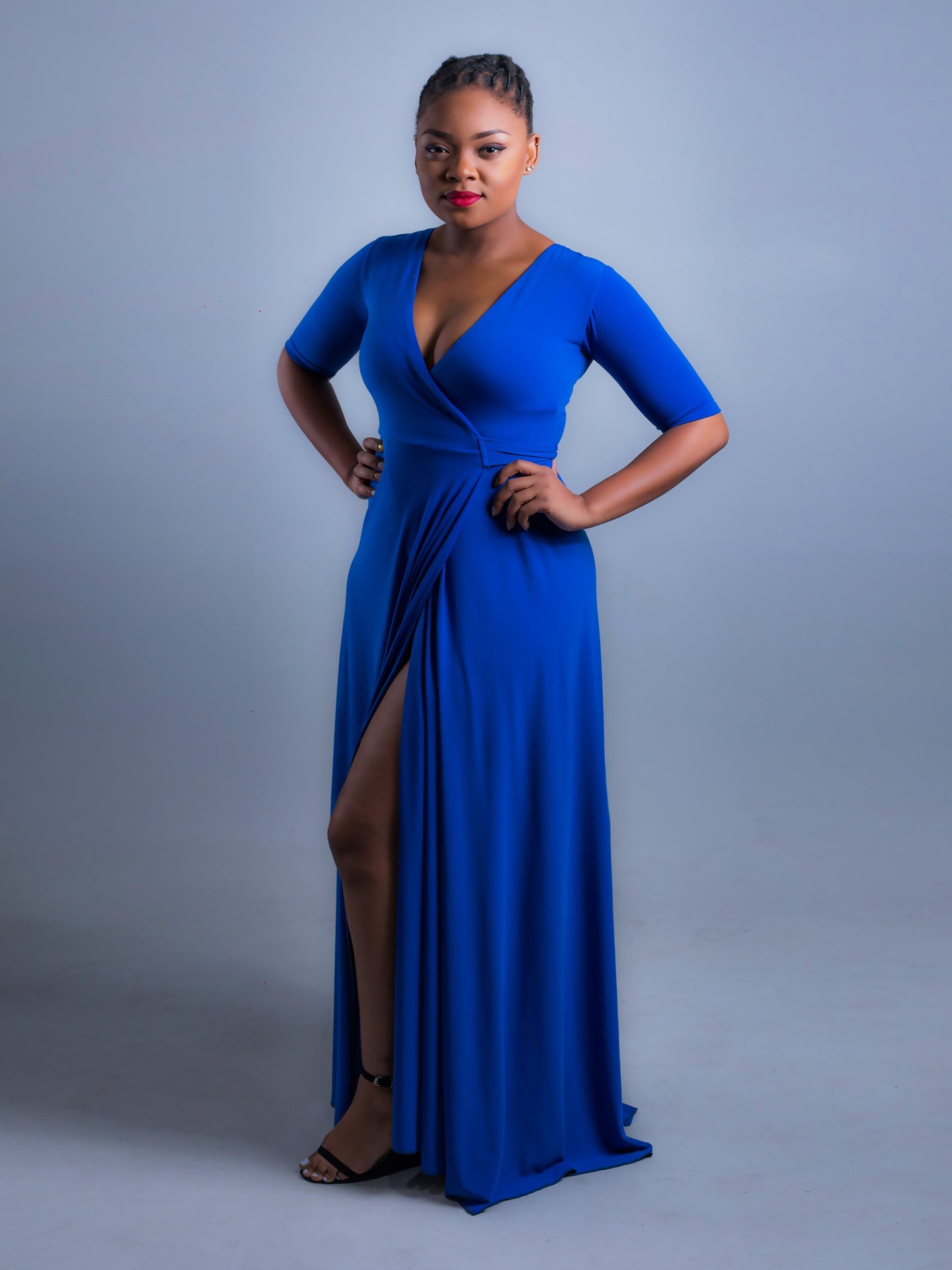 Wrap Dress Ink Blue