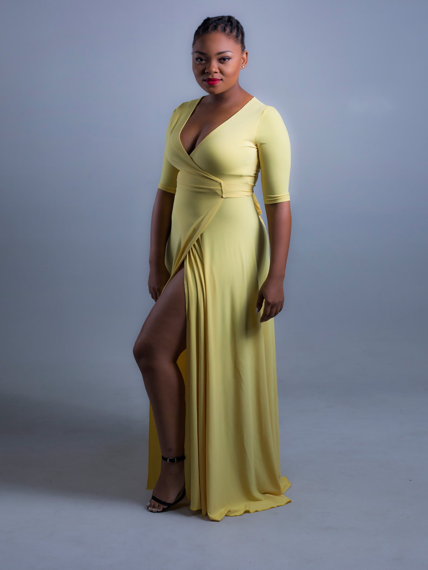 Wrap Dress Yellow