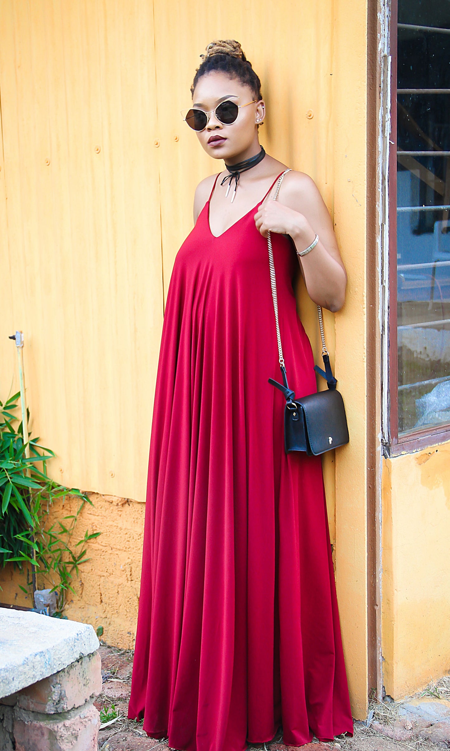 Slip Dress Burgundy