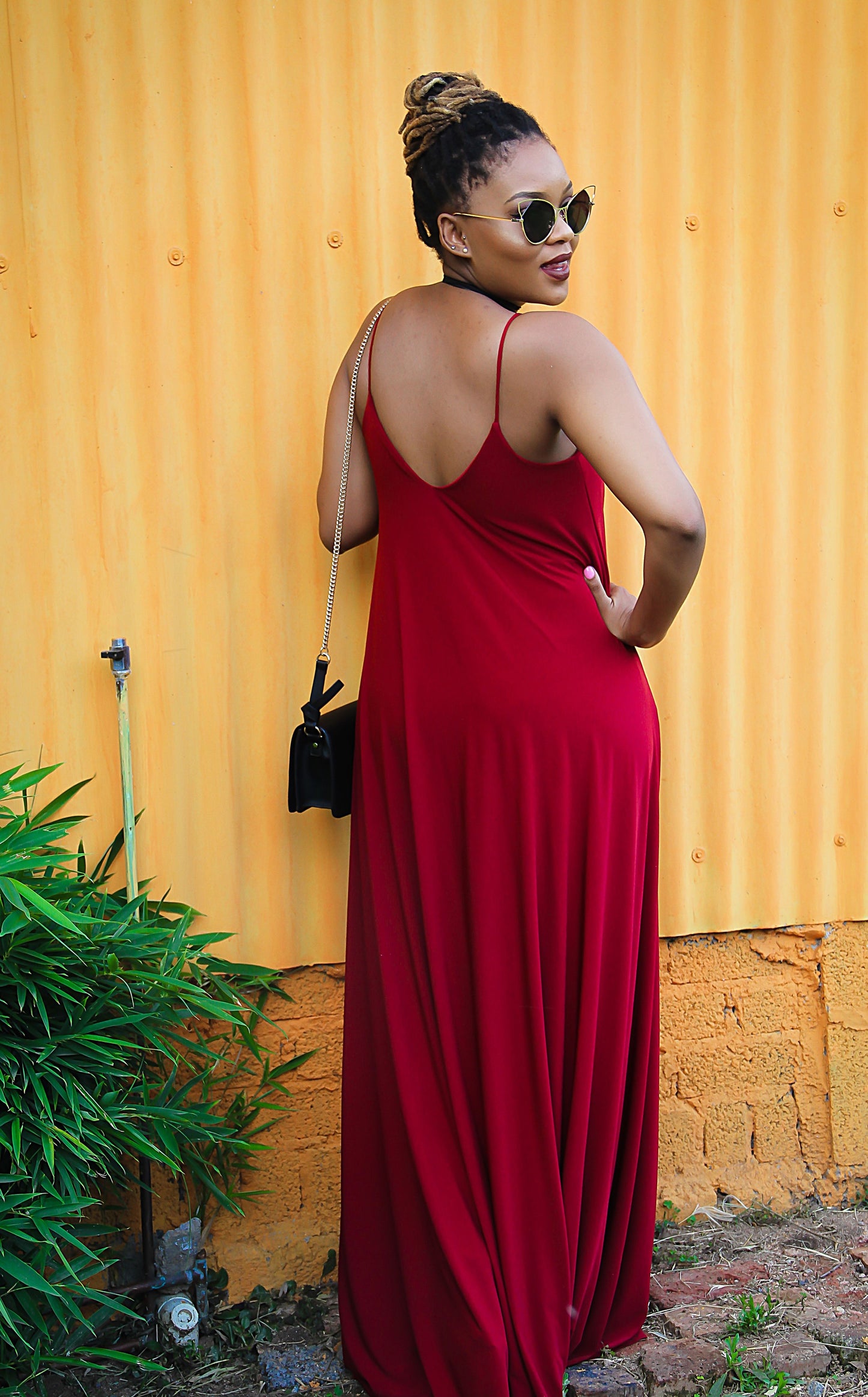 Slip Dress Burgundy