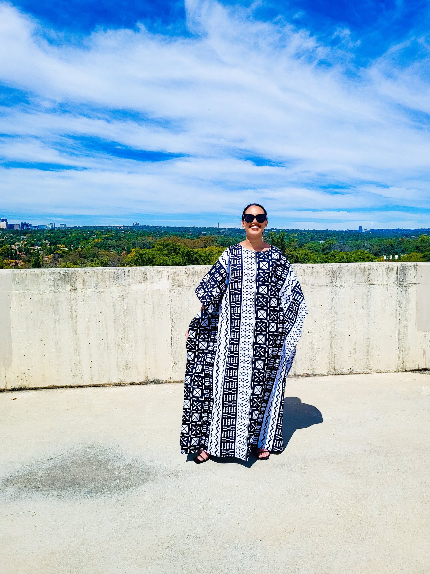 Khari Queen Kaftan (Incl Belt &headwrap) - Alternative Mustard Print