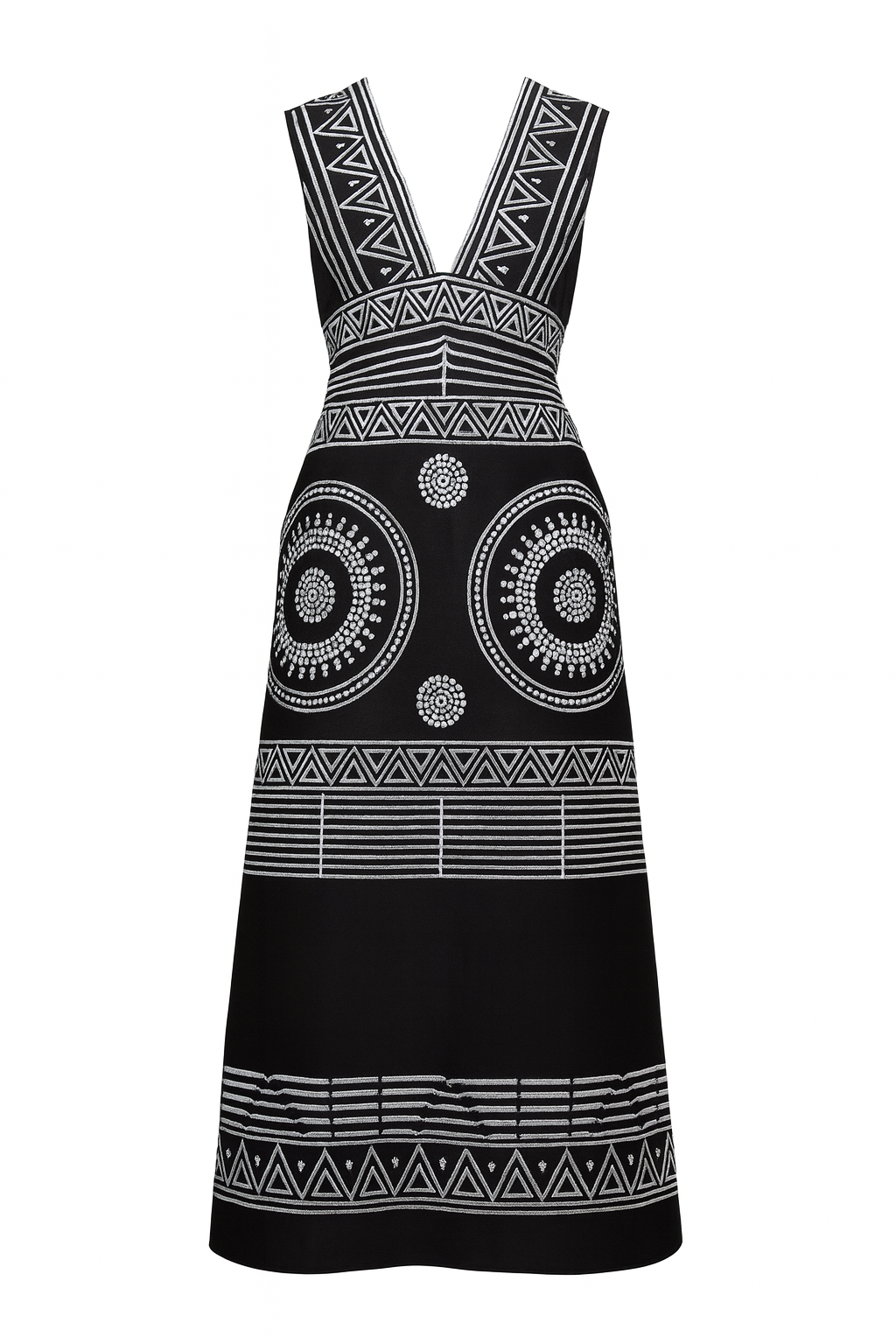 Umbaco Printed Tie Midi Black