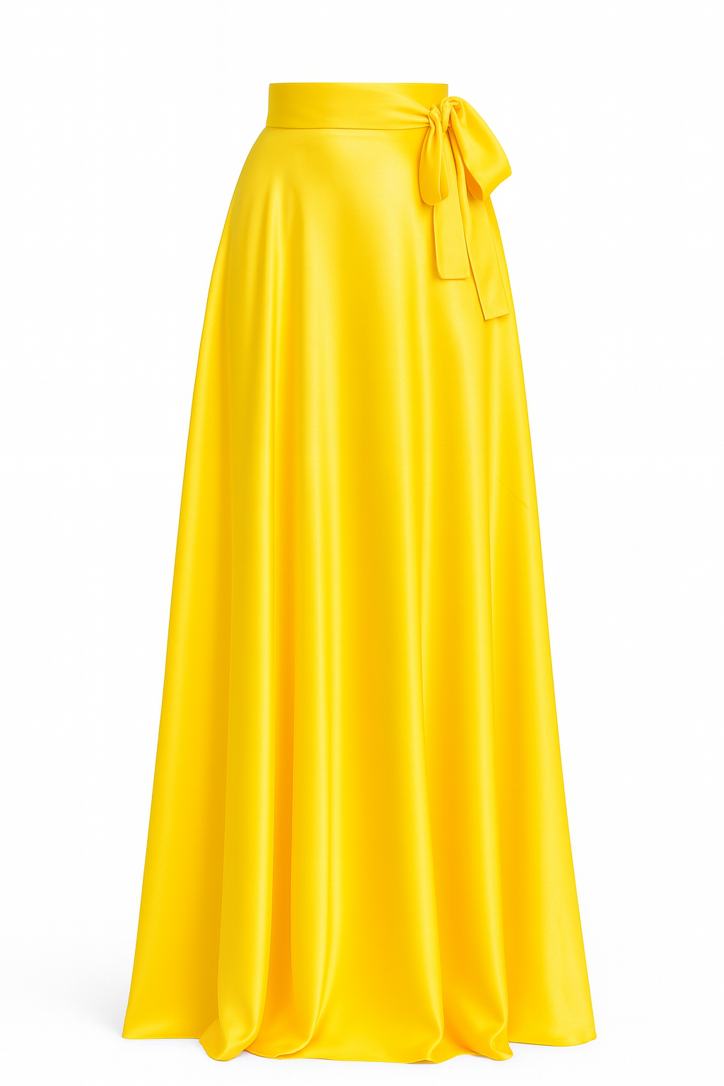 Amare Geo Mustard Yellow Skirt (Belted)