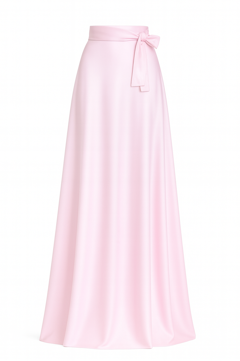 Amare Geo Pastel Pink Skirt (Belted)