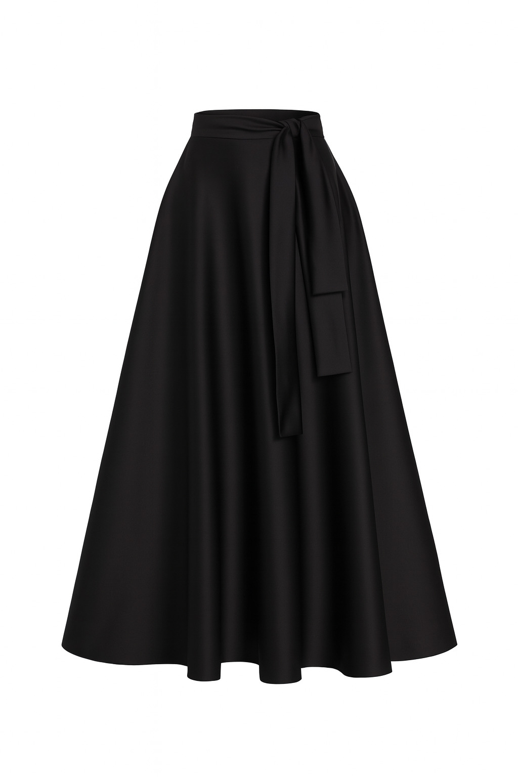 Amare Geo Black Skirt (Belted)