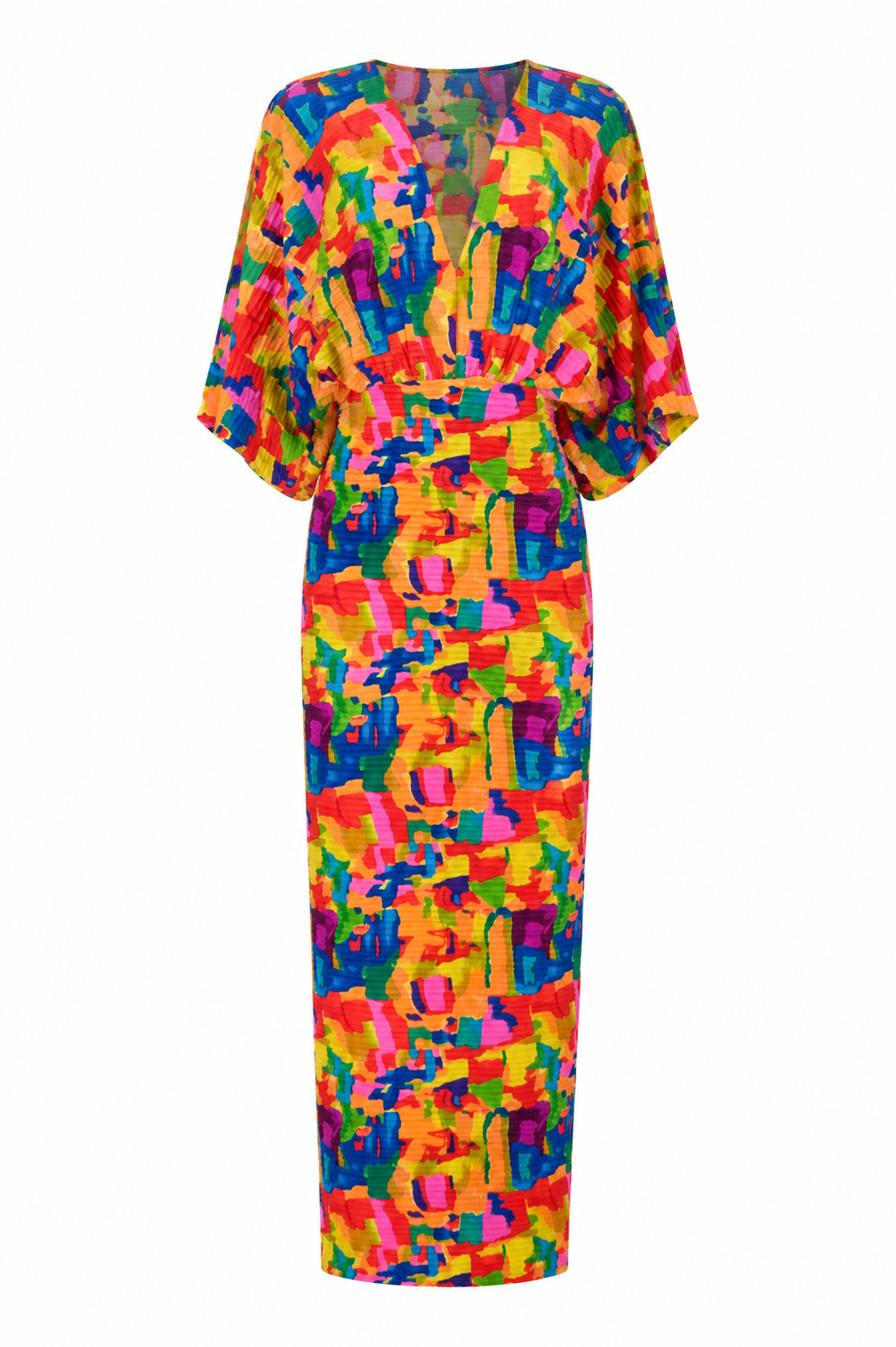 Batwing Body Con Printed