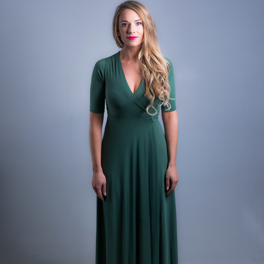 Wrap Dress Olive Green