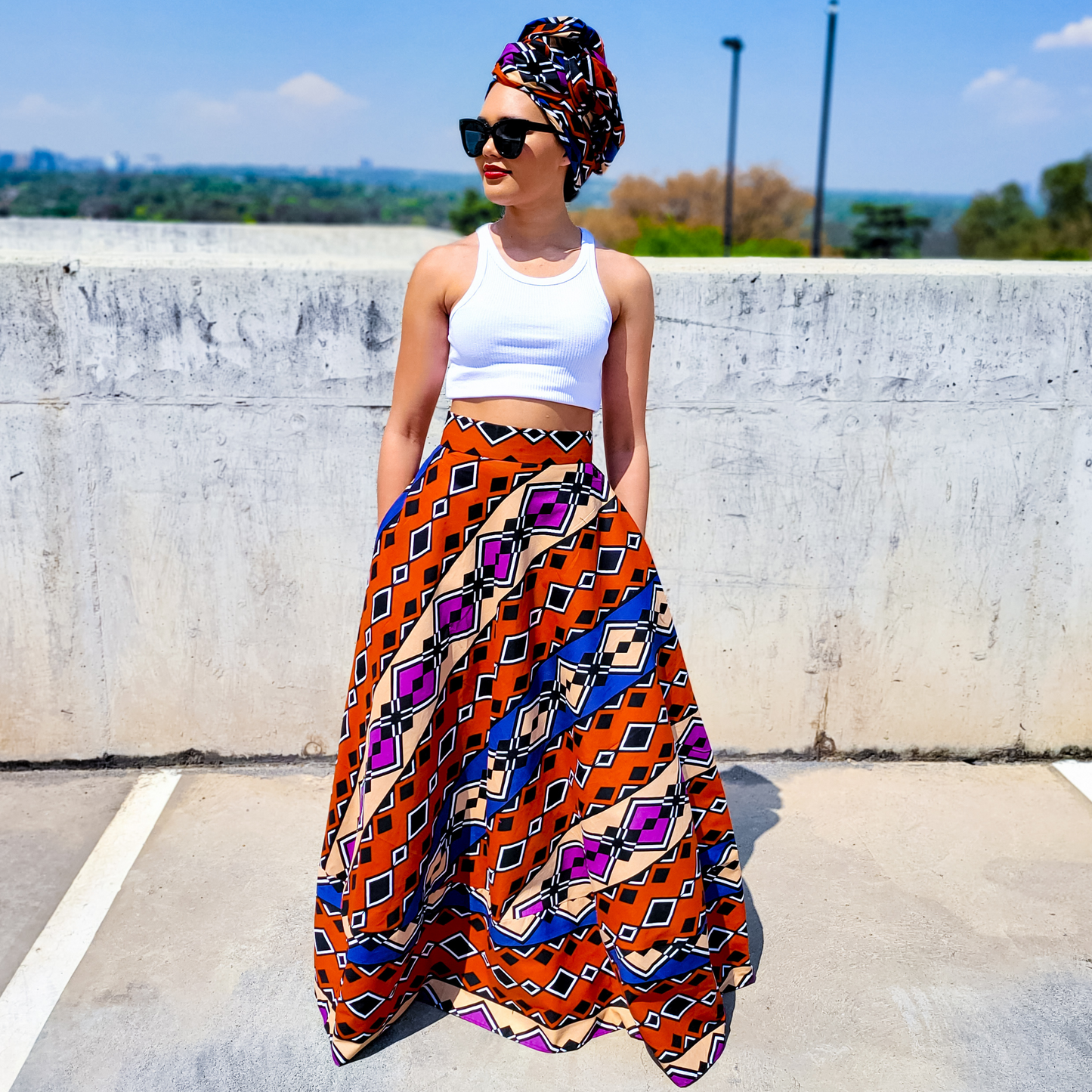 Zaire Maxi Skirt ( Incl Headwrap)