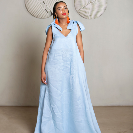 Nikita Linen Baby Blue (Pure Linen)