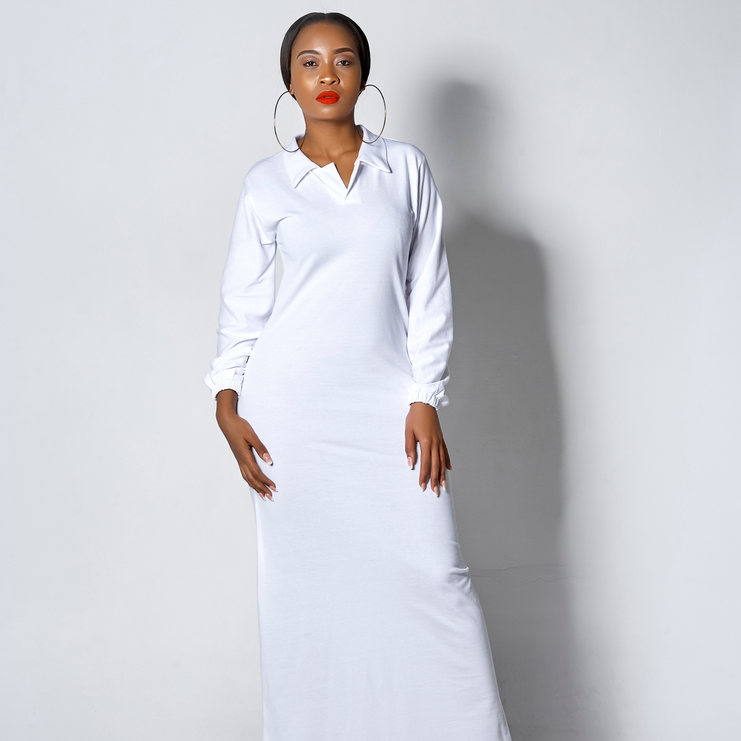 Golf Shirt Maxi White