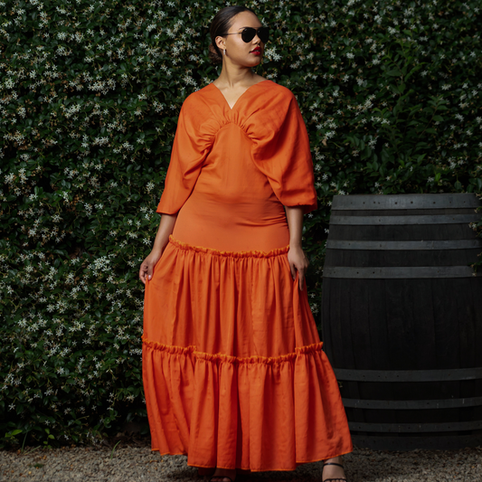 Orange Bloom Maxi