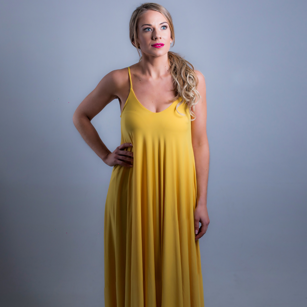 Slip Dress Yellow