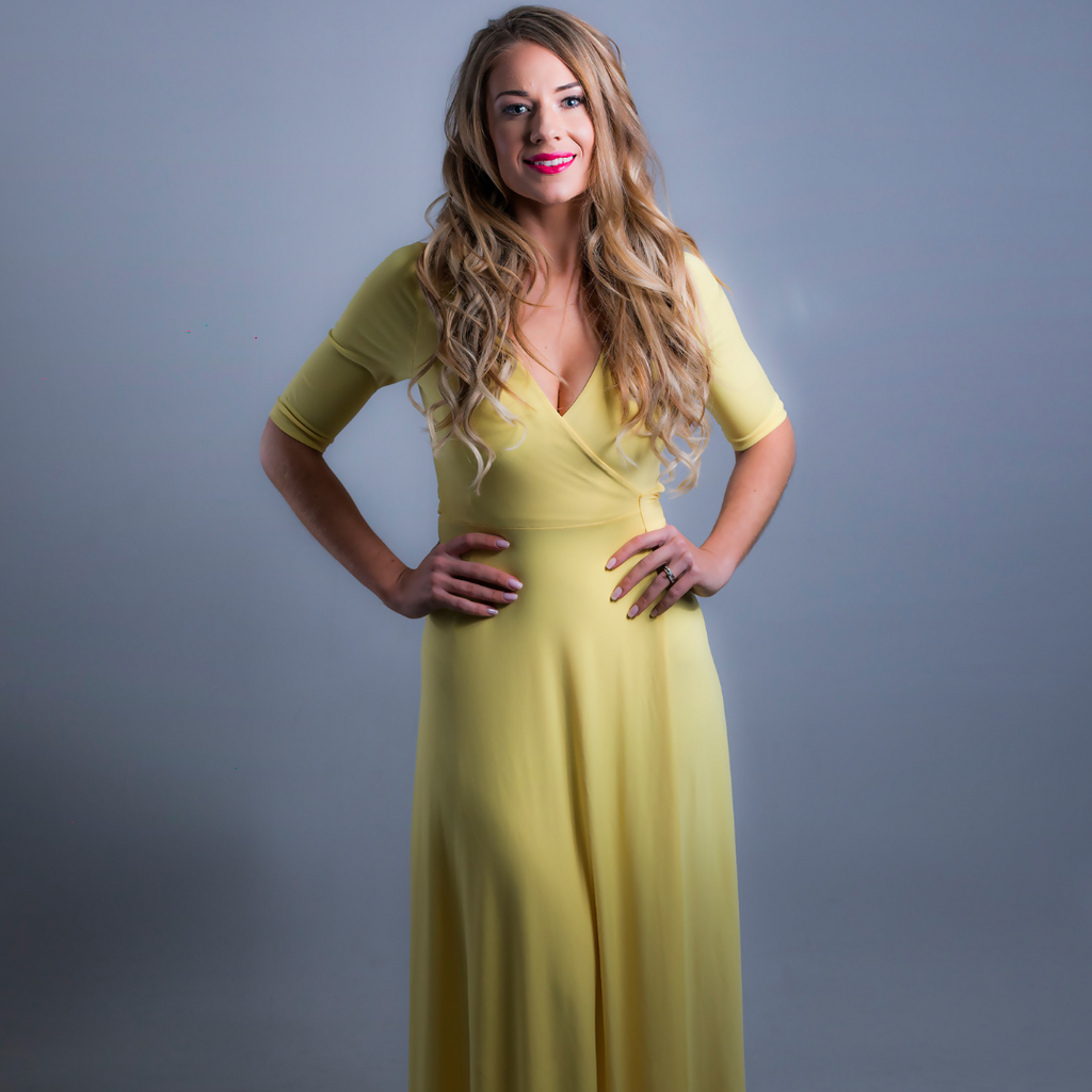 Wrap Dress Yellow