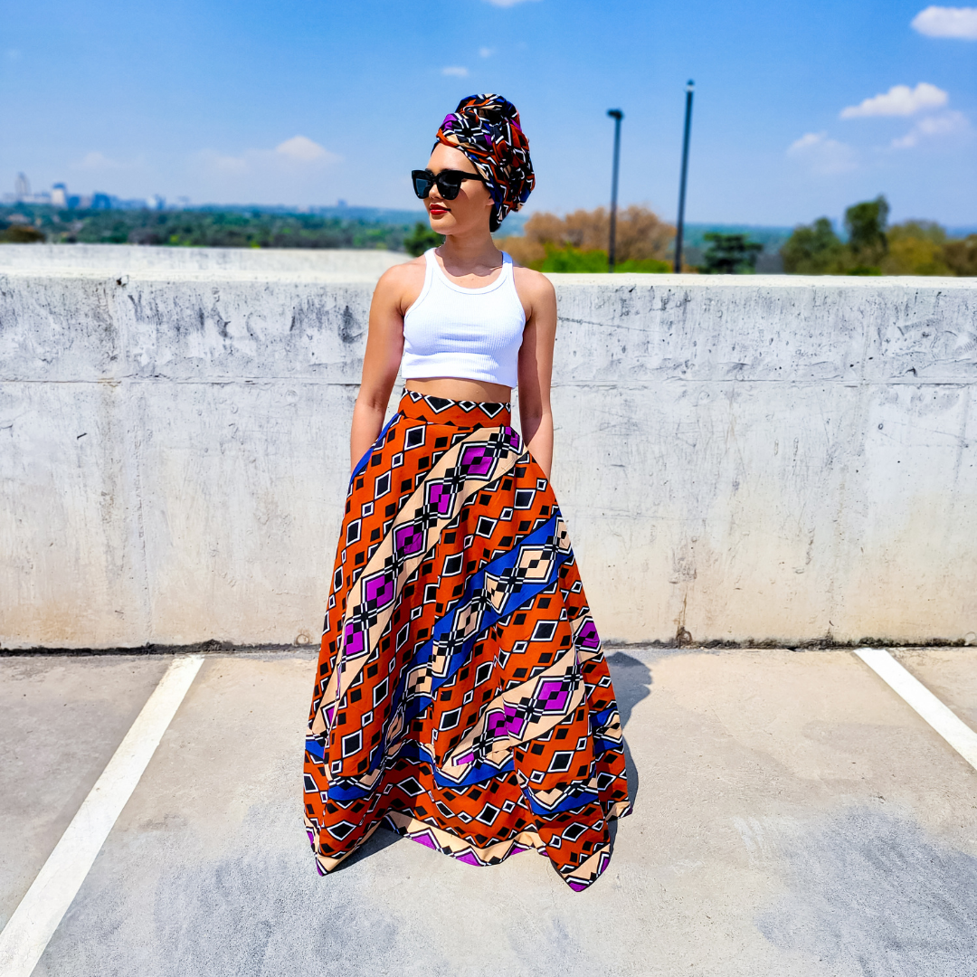 Zaire Maxi Skirt ( Incl Headwrap)