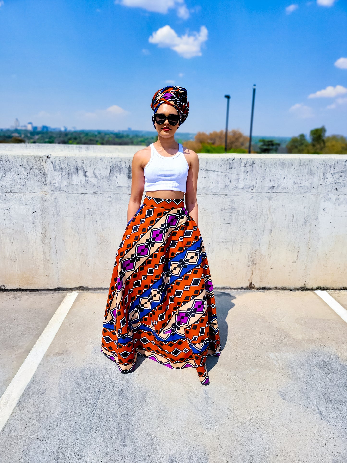 Zaire Maxi Skirt ( Incl Headwrap)