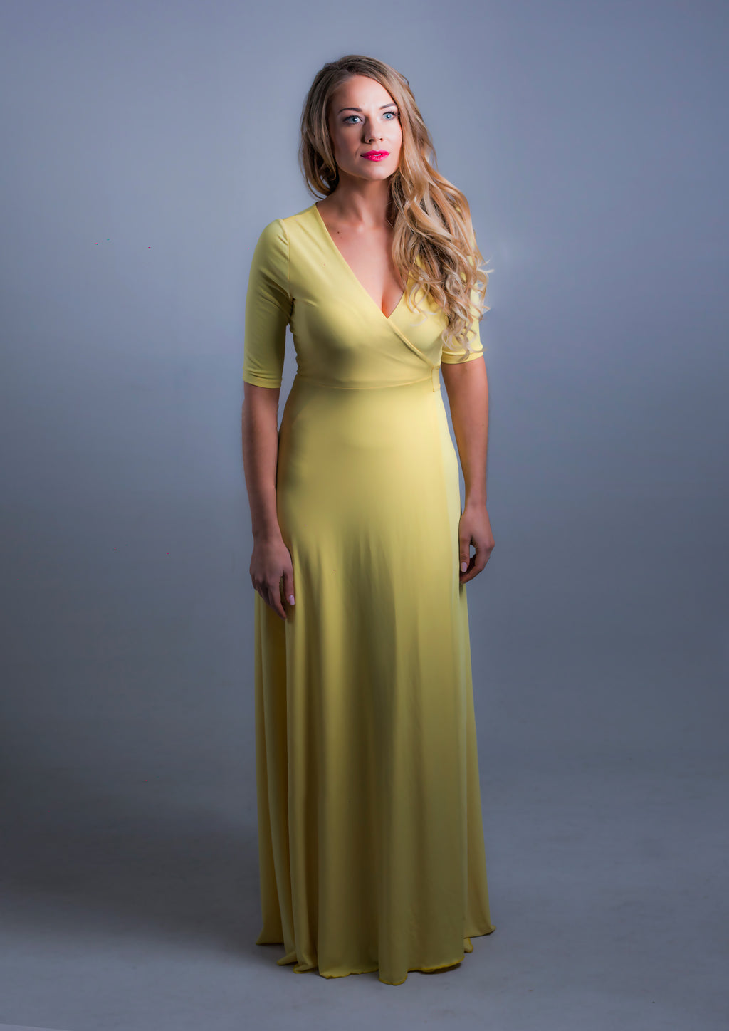 Wrap Dress Yellow