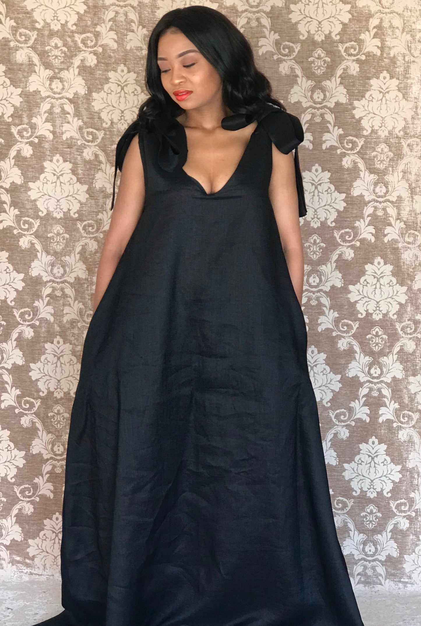 Nikita Linen Black (Pure Linen)