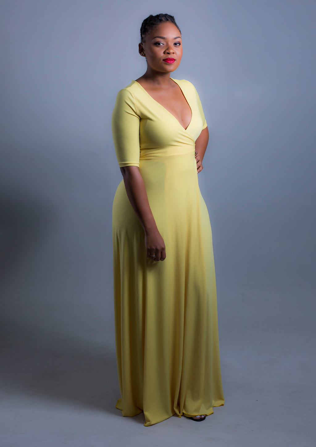 Wrap Dress Yellow