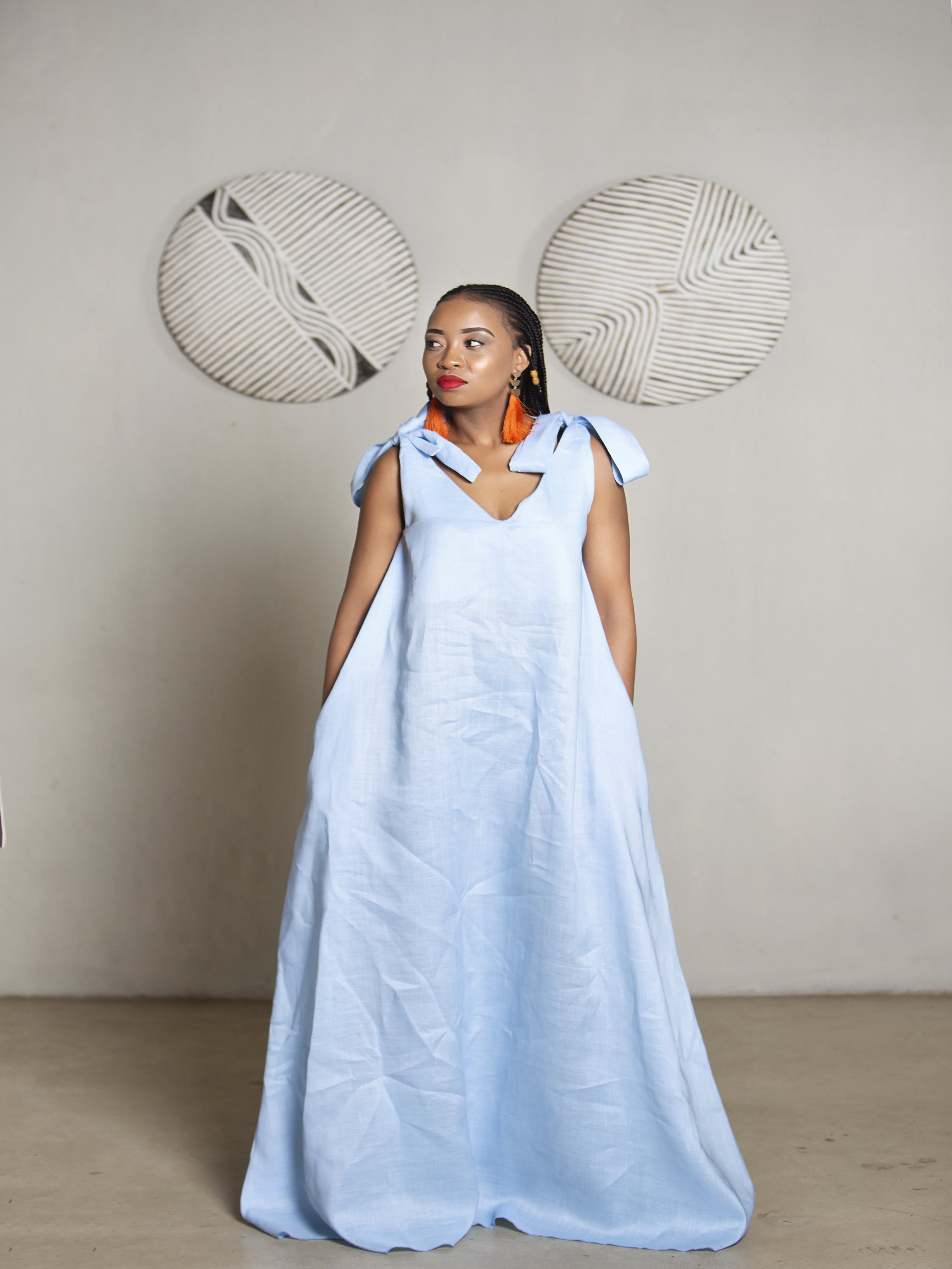 Nikita Linen Baby Blue (Pure Linen)