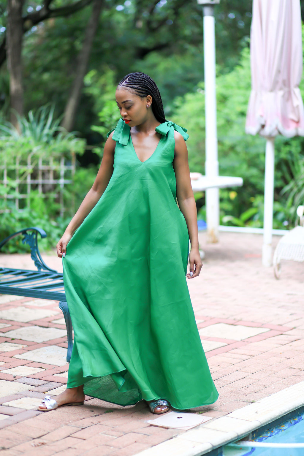 Nikita Linen Green (Pure Linen)